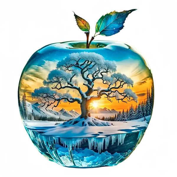 Vinyl Apple World Tree of Life Sticker – Waterproof Decal