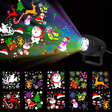 WOSCALE USB Christmas LED Projector Light – RGB Snowflake