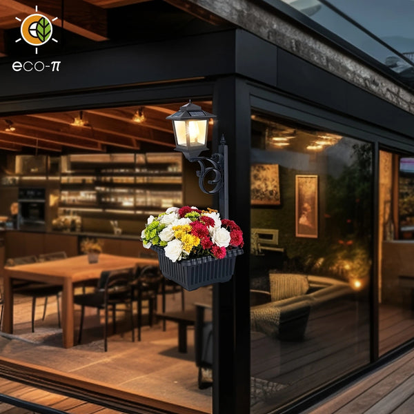 Solar Lamp with Flower Pot