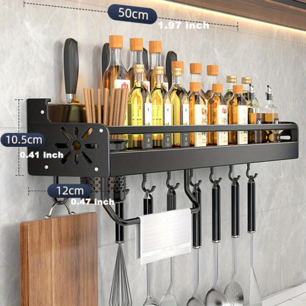 Wall-Mounted Kitchen Rack