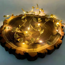 Gold Leaf Fairy Lights – LED String Lights for Festive Decor