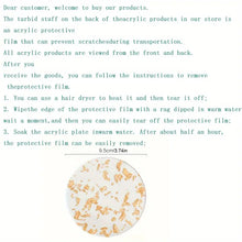 Round Acrylic Coasters – Heat-Resistant with Gold Foil Design