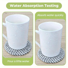 8-Piece Hand-Woven Cotton Coaster Set – Heat-Resistant with Holder