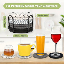 8-Piece Hand-Woven Cotton Coaster Set – Heat-Resistant with Holder