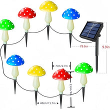 16-Head Solar Mushroom Lights