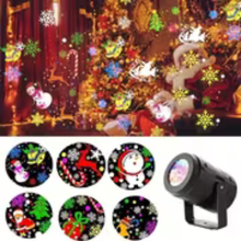 WOSCALE USB Christmas LED Projector Light – RGB Snowflake
