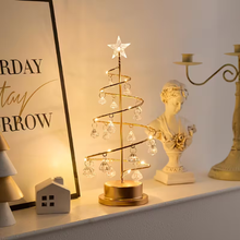 Elegant Metal Christmas Tree with Warm White LED Lights – Freestanding Indoor