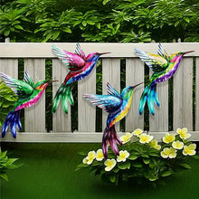 4-Piece 3D Metal Hummingbird Wall Art – Vibrant Indoor & Outdoor Decor