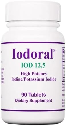 Optimox Iodoral 12.5mg Iodine & Potassium Iodide – 90 Vegan Tablets