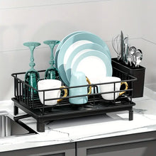 Multifunctional Dish Drying Rack – Rust-Resistant with Drainboard & Utensil Holder