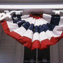 USA Patriotic Pleated Fan Flag