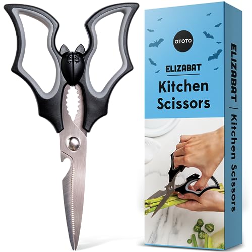 Elizabat Kitchen Scissors – Gothic Bat Stainless Steel Shears