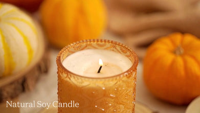 LA Jolie Muse Fall Candle – Pumpkin Chai Scented Soy Candle