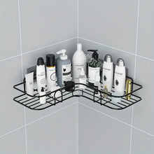 Punch-Free Corner Shelf – Wall-Mounted Storage for Bathroom Essentials