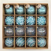 🎄✨ 2025 New 16-Piece Champagne Christmas Ball Ornament Set – 2.36