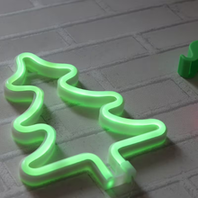 🎄✨ Christmas Neon Sign LED Night Light – Tree, Reindeer & Stocking Shapes