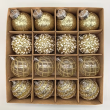 🎄✨ 2025 New 16-Piece Champagne Christmas Ball Ornament Set – 2.36