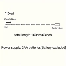 Christmas LED String Lights – Santa & Snowman Holiday Decorations