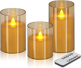 Wemarry Flameless LED Candles with Remote – Set