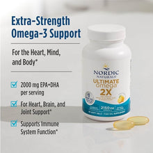 Nordic Naturals Ultimate Omega 2X, 2150mg Fish Oil, Lemon – 90 Softgels