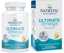 Nordic Naturals Ultimate Omega 1280mg Fish Oil – Lemon – 60 Softgels