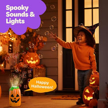 Halloween Bubble Machine – Light & Sound Bubble Maker Toy with Spooky Effects