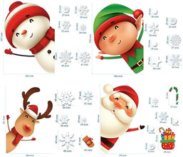 Christmas Window Clings – Snowflake & Holiday Stickers