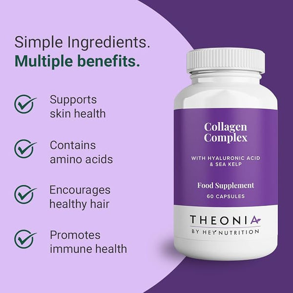 Theonia Collagen Complex with Hyaluronic Acid &amp; Sea Kelp – 60 Capsules