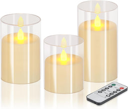 Wemarry Flameless LED Candles with Remote – Set