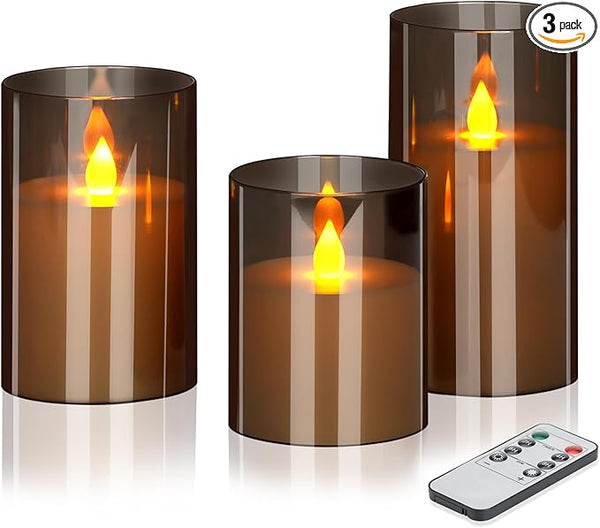 Wemarry Flameless LED Candles with Remote – Set