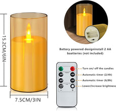 Wemarry Flameless LED Candles with Remote – Set