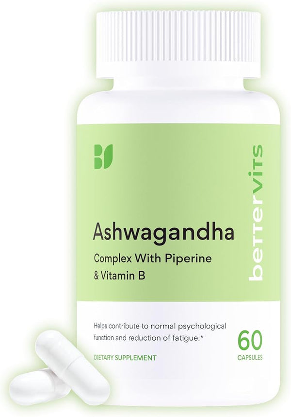 Bettervits Ashwagandha 800mg High Strength KSM-66® Organic – 60 Capsules