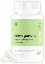 Bettervits Ashwagandha 800mg High Strength KSM-66® Organic – 60 Capsules