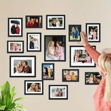 15pcs Black Photo Frame Set