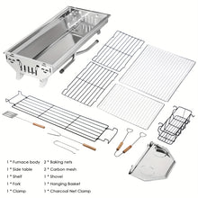 Portable Folding BBQ Grill Set