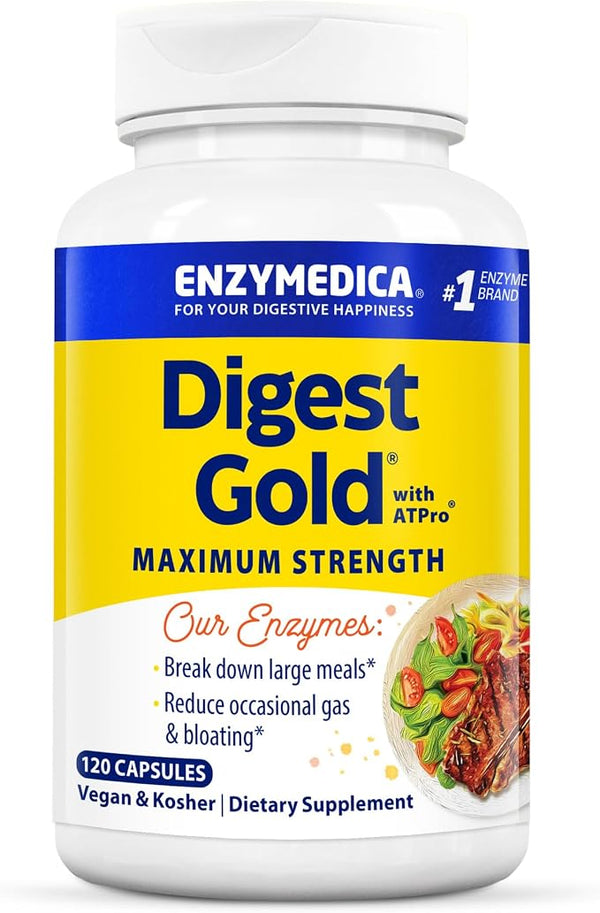 Enzymedica Digest Gold + ATPro – 120 Vegan Capsules