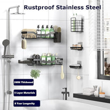 7-Pack Shower Caddy Organizer – Rustproof Stainless Steel