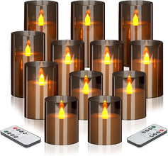 Wemarry Flameless LED Candles with Remote – Set
