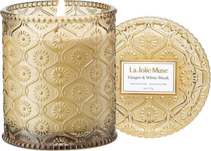 LA Jolie Muse Fall Candle – Pumpkin Chai Scented Soy Candle