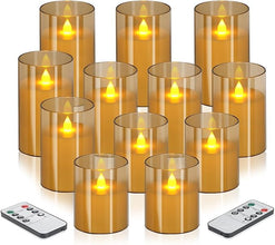 Wemarry Flameless LED Candles with Remote – Set