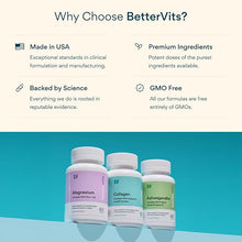 Bettervits Hydrolyzed Marine Collagen Peptides Capsules with Vitamin C, Biotin & Hyaluronic Acid – 60 Capsules