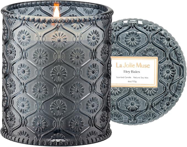 LA Jolie Muse Fall Candle – Pumpkin Chai Scented Soy Candle