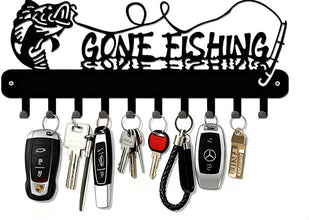 Stylish Wall Mounted Key Holder with 10 Hooks