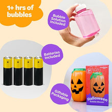 Halloween Bubble Machine – Light & Sound Bubble Maker Toy with Spooky Effects