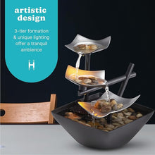 HoMedics Tabletop Water Fountain – Zen Indoor Water Feature