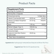 Bettervits Hydrolyzed Marine Collagen Peptides Capsules with Vitamin C, Biotin & Hyaluronic Acid – 60 Capsules