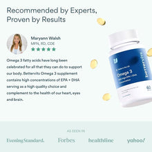 Bettervits Omega 3 Fish Oil High Strength – 60 Capsules