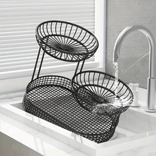 Multi Tier Gold Wire Fruit Basket – Elegant & Sturdy Storage