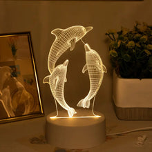 USB 3D Glowing Dolphin Night Light – Ocean-Themed Decor & Gift