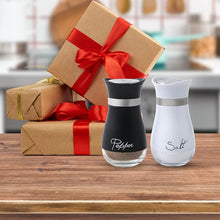 🧂 Lonffery Salt & Pepper Shakers Set – 4oz Glass Farmhouse Spice Dispensers